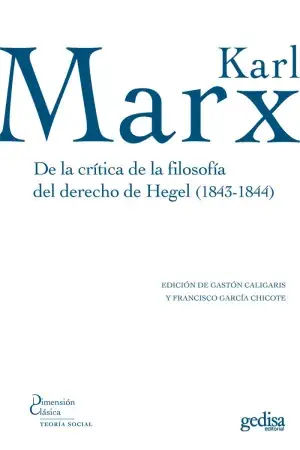 Bestpreis DE LA CRÍTICA DE LA FILOSOFÍA DEL DERECHO DE HEGEL (1843-1844). MARX, KARL. Libro en papel. 9788497842679 Muntanya de Llibres