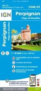Großhandel 2548OT PERPIGNAN PLAGES DU ROUSILLON, PERPINYÀ 1:25.000 (MAPA IGN). ESCALA 1:25.000. IGN. Libro en papel. 9782758545408 Muntanya de Llibres
