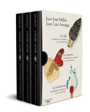 Im Trend ESTUCHE LA VIDA, LA MUERTE Y LA CONCIENCIA CONTADAS POR UN SAPIENS A UN NEANDERT. JUAN JOSÉ MILLÁS; JUAN LUIS ARSUAGA. Libro en papel. 9788410299252 Muntanya de Llibres