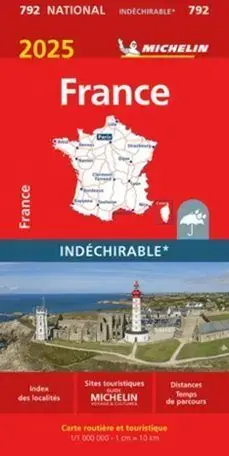 FRANCE / FRANÇA 1:1000000 (MICHELIN 792). IMPERMEABLE. MICHELIN. Libro en papel. 9782067264939 Muntanya de Llibres Rabatt