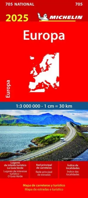 Wochenendangebot EUROPA 2025 (1:3.000.000) (705 MICHELIN). MICHELIN. Libro en papel. 9782067265233 Muntanya de Llibres