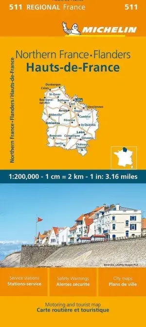 Sichere Zahlung MAPA REGIONAL HAUTS-DE-FRANCE 1:200000 (MICHELIN 511). MICHELIN. Libro en papel. 9782067258631 Muntanya de Llibres