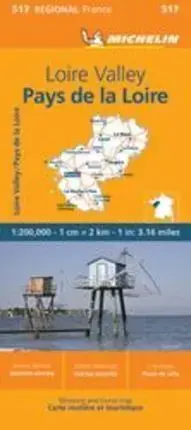 MAPA REGIONAL PAYS DE LA LOIRE 1:200000 (MICHELIN 517). AA.VV.. Libro en papel. 9782067258709 Muntanya de Llibres Angebot