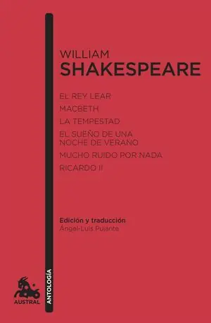 Saisonangebot WILLIAM SHAKESPEARE. ANTOLOGÍA