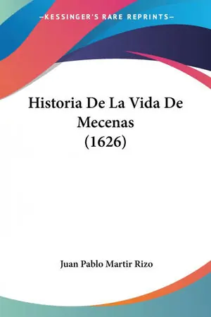 Handgefertigt HISTORIA DE LA VIDA DE MECENAS (1626)