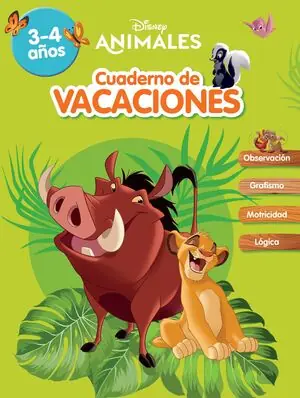 Top-Preis CUADERNO DE VACACIONES ANIMALES DISNEY. 3-4 AÑOS (APRENDO CON DIS