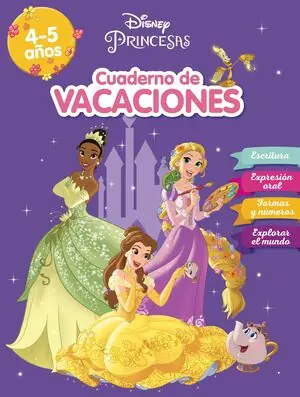 CUADERNO DE VACACIONES PRINCESAS. 4-5 AÑOS (APRENDO CON DISNEY) Geprüft