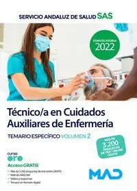 TEMARIO 2 ESPECIFICO TECNICO/A CUIDADOS AUXILIARES ENFERMERIA 2022 SAS Premium