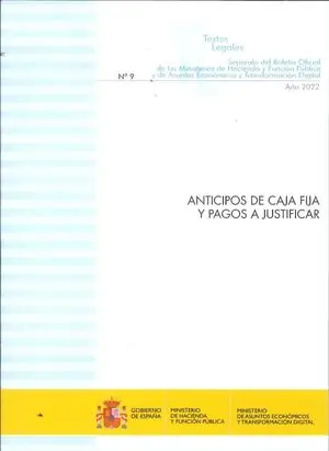 Rabatt ANTICIPOS DE CAJA FIJA Y PAGOS A JUSTIFICAR 2022