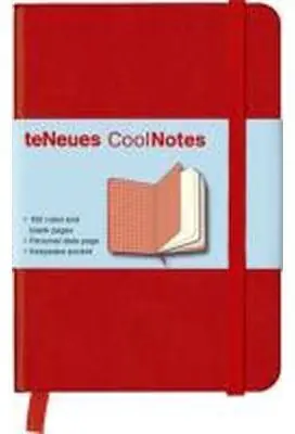 NOTES RED/SQUARES RED SMALL 9 X 13 CM Im Trend