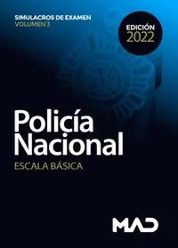 Schnäppchen SIMULACROS DE EXAMEN VOLUMEN 3 POLICÍA NACIONAL ESCALA BÁSICA