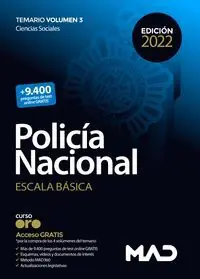 Premium POLICÍA NACIONAL. ESCALA BÁSICA 2022. TEMARIO VOL. III