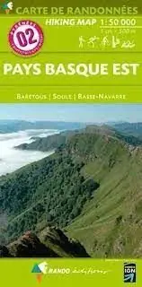 02 PAYS BASQUE EST 1:50.000 -RANDO. BARETOUS, SOULE, BASSE-NAVARRE Günstig