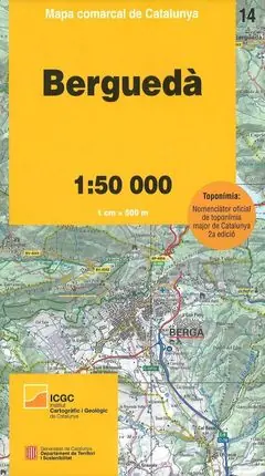 14 BERGUEDA 1:50.000 -MAPA COMARCAL CATALUNYA -ICGC Jetzt Kaufen