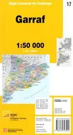 Zertifiziert 17 GARRAF 1:50.000 -MAPA COMARCAL CATALUNYA -ICGC