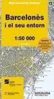 13 BARCELONÈS 1:50.000 -MAPA COMARCAL CATALUNYA -ICGC Schneller Versand