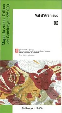 02 VAL D'ARAN SUD 1:25.000 -ICGC. MAPA DE ZONES D'ALLAUS Super-Preis