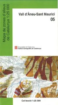 05 VALL D'ANEU - SANT MAURICI 1:25.000 -ICGC. MAPA DE ZONES D'ALLAUS Super-Preis