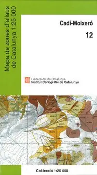 12 CADÍ - MOIXERÓ 1:25.000 -ICGC. MAPA DE ZONES D'ALLAUS Meistverkauft