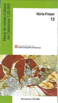 13 NÚRIA - FRESER 1:25.000 -ICGC. MAPA DE ZONES D'ALLAUS Garantierte Lieferung