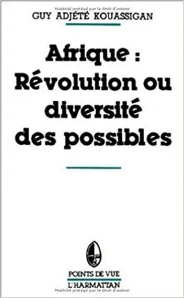 AFRIQUE: REVOLUTION OU DIVERSITE DES POSSIBLES Jetzt Kaufen