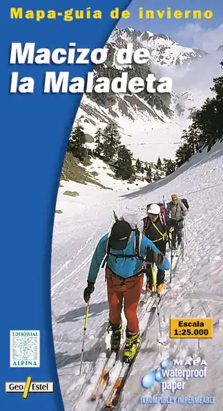Limited Edition MACIZO DE LA MALADETA 1:25.000 -ALPINA MAPA-GUIA DE INVIERNO