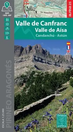 VALLE DE CANFRANC 1:25.000 -ALPINA. VALLE DE AÍSA - CANDANCHÚ - ASTÚN Expressversand