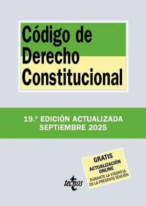 Neue Ware CÓDIGO DE DERECHO CONSTITUCIONAL (2025)