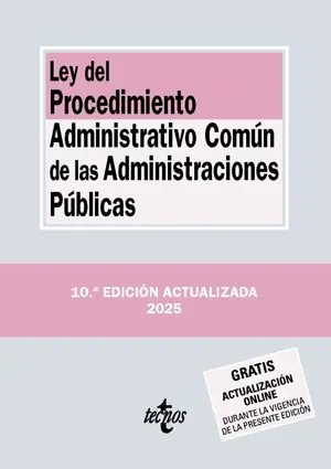 LEY DEL PROCEDIMIENTO ADMINISTRATIVO COMÚN DE LAS ADMINISTRACIONES PÚBLICAS (2025) Finale Aktion