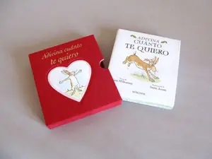 Begrenztes Angebot ADIVINA CUÁNTO TE QUIERO DESPLEGABLE MINI CAJA ROJA