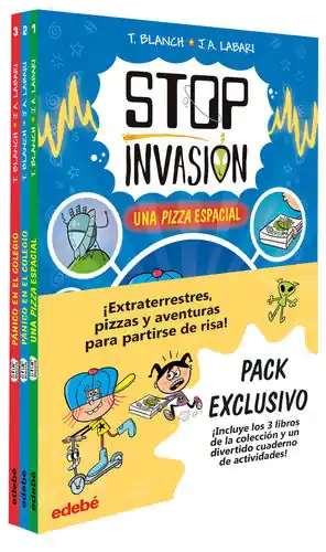 PACK STOP INVASIÓN 3VOLS. (LLUVIA DE EXTRATERRESTRES, PÁNICO EN EL COLEGIO Y UNA PIZZA ESPACIAL) Top-Preis