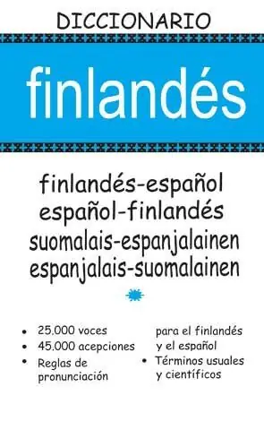 Kostenloser Versand DICCIONARIO FINLANDES-ESPAÑOL / ESPAÑOL-FINLANDES