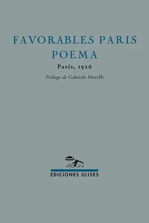FAVORABLES PARÍS POEMA (PARIS 1926) Zertifiziert