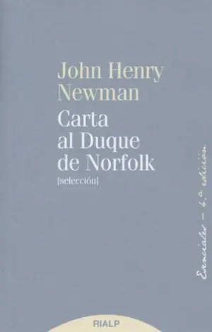 CARTA AL DUQUE DE NORFOLK (SELECCION) Limited Edition