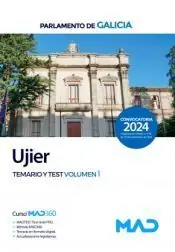 Mengenrabatt TEST TEMARIO VOL. 1 UJIER DEL PARLAMENTO DE GALICIA 2024