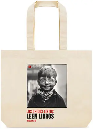 Nur Für Kurze Zeit BOLSA DE TELA: LOS CHICOS LISTOS LEEN LIBROS