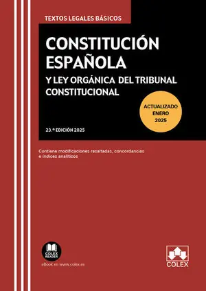 CONSTITUCIÓN ESPAÑOLA Y LEY ORGÁNICA DEL TRIBUNAL CONSTITUCIONAL (23.ª EDICIÓN 2 Garantierte Lieferung