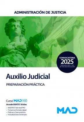 Sonderaktion AUXILIO JUDICIAL PREPARACION PRACTICA 2025 ADMINISTRACION JUSTICIA