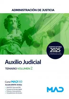 AUXILIO JUDICIAL VOLUMEN 2 2025 ADMINISTRACION DE JUSTICIA Gratis Versand