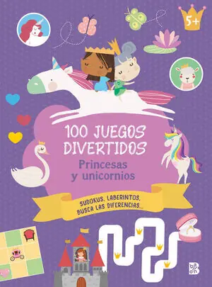 Gratis Versand PRINCESAS Y UNICORNIOS. 100 JUEGOS DIVERTIDOS. SUDOKUS, LABERINTOS, BUSCA LAS DIFERENCIAS...