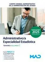 Sofort Bestellen TEMARIO VOL 3 ADMINISTRATIVO/A ESPECIALIDAD ESTADÍSTICA. ADMINISTRACIÓN GENERAL DEL ESTADO 2025