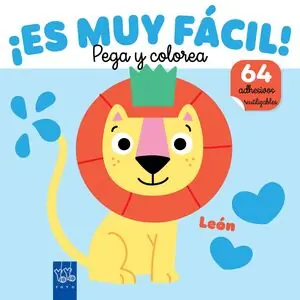 ¡ES MUY FÁCIL! PEGA Y COLOREA. LEÓN Finale Aktion