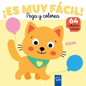 Mega-Angebot ¡ES MUY FÁCIL! PEGA Y COLOREA. GATO