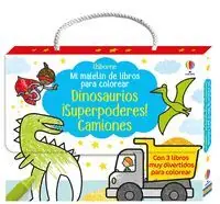 MI MALETIN DE LIBROS PARA COLOREAR 2 - DINOSAURIOS, ¡SUPERPODERES!, CAMIONES Sichere Zahlung